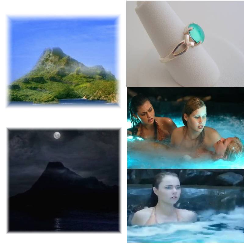 Mako Island Mako Mermaids H2O Adventure Moon Pool Sterling Silver Ring Size 5