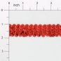 5 Yards RED 7/8" Stretch Sequin Trim