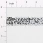 5 Yards SILVER 7/8" Stretch Sequin Trim