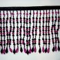 5" Hot Pink & Black Beaded Fringe Lamps, Costumes, Crafts