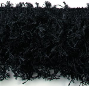 5 Yards-4" Fabric Gimp Fringe Black Sewing Crafts