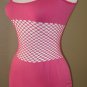 Pink Fishnet Waist Tunic Top Punk Rock Top Shirt Tank o/s