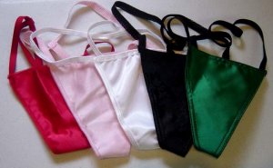Large-10 Wholesale G-String Satin Thong Panties Lot
