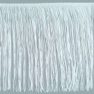 12" WHITE Chainette Fabric Fringe Trim Lampshade Costume Decor
