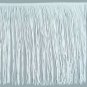 12" WHITE Chainette Fabric Fringe Trim Lampshade Costume Decor
