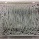 20 Yd Bolt-6" Light Gray Grey Chainette Fabric Fringe Trim By the Yard