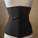 L Seamless Body Shaper Waist Training Corset Cincher Latex Black Steel Boned