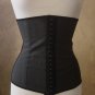 L Seamless Body Shaper Waist Training Corset Cincher Latex Black Steel Boned