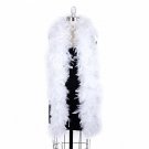 120 g gram gm WHITE Chandelle Feather Boa Halloween Costume Mardi gras