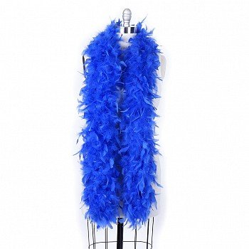 120 g gram gm ROYAL BLUE Chandelle Feather Boa Halloween Costume Mardi gras