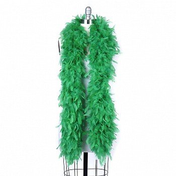 120 g gram gm GREEN Chandelle Feather Boa Halloween Costume Mardi gras