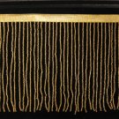 By the Yard-6.5" Gold Glass Seed Bead Beaded Fringe Lamps, Costumes, Crafts