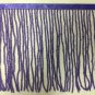 6.5" Purple Glass Seed Bead Beaded Fringe Lamps, Costumes, Crafts