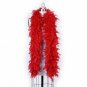 120 g gram gm RED Chandelle Feather Boa Halloween Costume Mardi gras