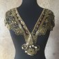 GOLD/BLACK Sequin and Beaded Shawl Bridal Wrap Shoulder Shrug