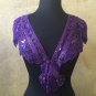 Purple Sequin and Beaded Shawl Bridal Wrap Shoulder Shrug