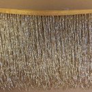 By the Yard-6.5" GOLD Glass BUGLE Bead Beaded Fringe Lamps, Costumes, Crafts