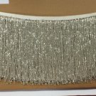 5 yard Bolt-6.5" SILVER Glass BUGLE Bead Beaded Fringe Lamps, Costumes, Crafts
