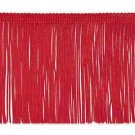 6" Red Chainette Fabric Fringe Lampshade Lamp Costume Trim by the Yard