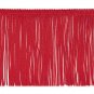 6" Red Chainette Fabric Fringe Lampshade Lamp Costume Trim by the Yard