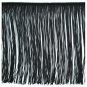 12" Black Polyester Chainette Fabric Fringe Lampshade Lamp Costume Trim by the Yard