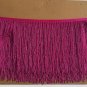 By Yard 6.5" Hot Pink Glass Seed Bead Beaded Fringe Lamp Lampshade Costume Trim