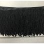By Yard 6.5" Black Glass Seed Bead Beaded Fringe Lamp Lampshade Costume Trim