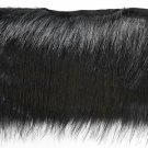 By Yard-4" Black Faux Fur on Bias Fringe Lampshade Lamp Pillow Costume Trim