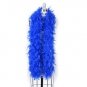 NWT Thick 120g Chandelle Feather Boa ROYAL BLUE  6 ft Flapper Burlesque Costume