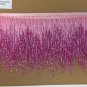 5 Yard Bolt-6"-Light Pink/Hot Ombre BUGLE Beaded Fringe Chevron Costume Lamp Trim