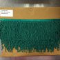 By the Yard-4" Glass GREEN Seed Bead Beaded Fringe Lamp Costume Trim