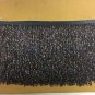 5 Yard Bolt-6" Glass BLACK AB/BUGLE Seed Beaded Fringe Lamp Costume Trim Crafts