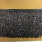 5 Yard Bolt-6" Glass BLACK AB/BUGLE Seed Beaded Fringe Lamp Costume Trim Crafts