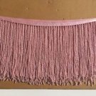 1 Yard 6.5" Light Pink Glass Seed Bead Beaded Fringe Lamp Lampshade Costume Trim