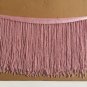 1 Yard 6.5" Light Pink Glass Seed Bead Beaded Fringe Lamp Lampshade Costume Trim