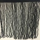 1 Yard 6.5" Black Glass BUGLE Bead Beaded Fringe Lamp Lampshade Costume Trim