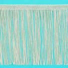 6" IVORY OFF WHITE Chainette Fabric Fringe Lampshade Lamp Costume Trim by Yard