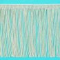 6" IVORY OFF WHITE Chainette Fabric Fringe Lampshade Lamp Costume Trim by Yard