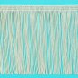 6" IVORY OFF WHITE Chainette Fabric Fringe Lampshade Lamp Costume Trim by Yard