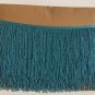 1 Yard 6.5" Turquoise Glass Seed Bead Beaded Fringe Lamp Lampshade Costume Trim