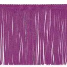 By the Yard 6" Berry Purple Chainette Fabric Fringe Lampshade Lamp Costume Trim