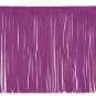 By the Yard 6" Berry Purple Chainette Fabric Fringe Lampshade Lamp Costume Trim