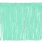 By the Yard 6" Mint Green Chainette Fabric Fringe Lampshade Lamp Costume Trim