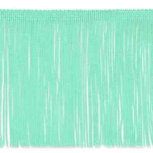 By the Yard 6" Mint Green Chainette Fabric Fringe Lampshade Lamp Costume Trim