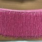 5 yard bolt-6" Glass HOT PINK BUGLE Seed Bead Beaded Fringe Lamp Costume Trim