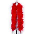 NWT Thick 120gm Chandelle Feather Boa RED 6 ft Flapper Burlesque Costume