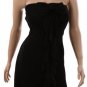 Black Flutter Strapless Party Dress (M)