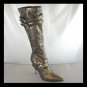 Bronze Knee High High Heel Boots (6)