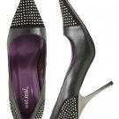 Wet Seal Crystal Studded Black Pointed High Heel Stilettos Shoes (6)