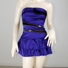 Blue Zipper Tape Dress